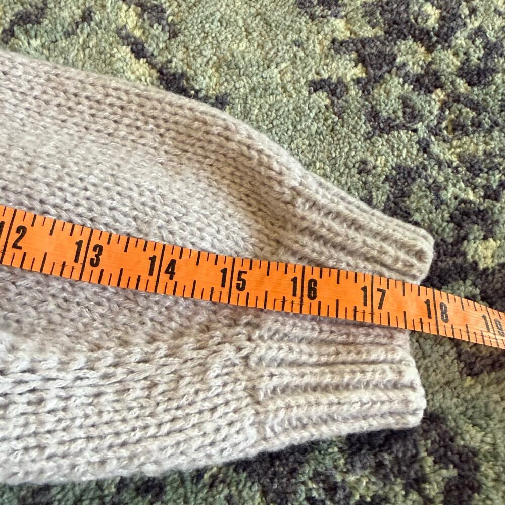 Luna and Ivy Purple Knit Crewneck Sweater Open Front Preppy Cherry Details - Picture 11 of 12
